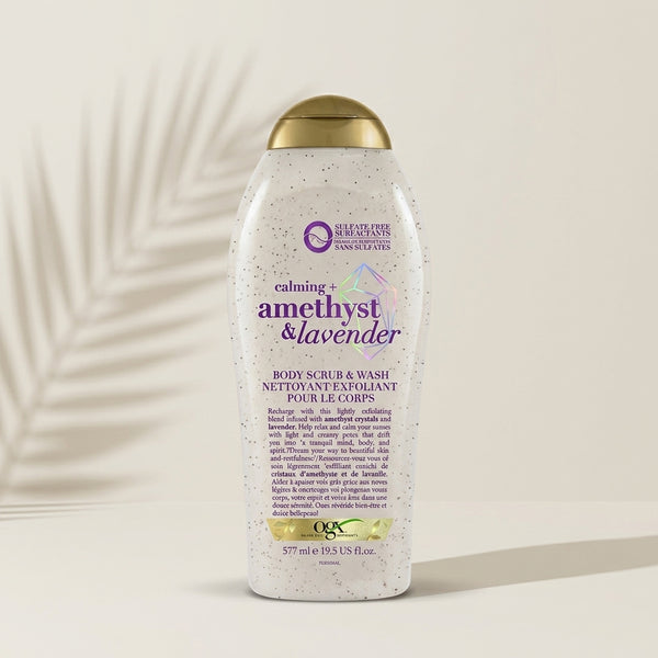 OGX Calming Amethyst and Lavender Body Scrub and Wash