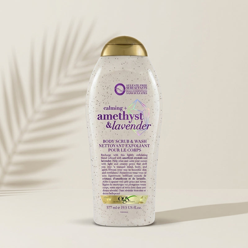OGX Calming Amethyst and Lavender Body Scrub and Wash