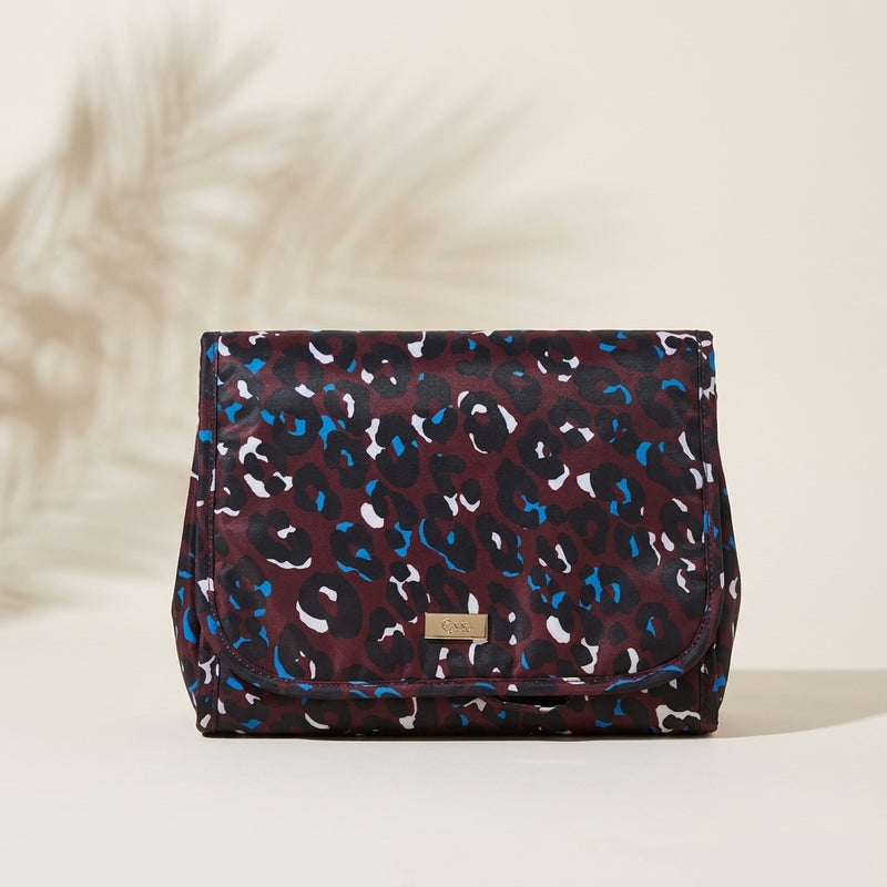 Dark Abstract Print Cosmetic Pouch