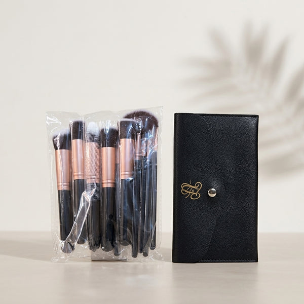 Makeup Brush Set with Travel Case