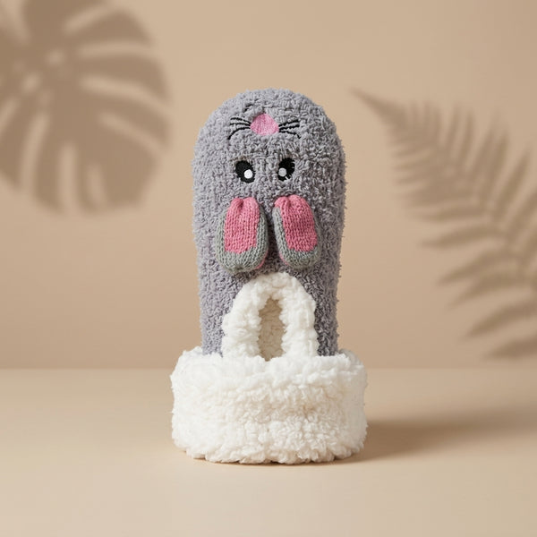 Bunny Plush Slipper Socks