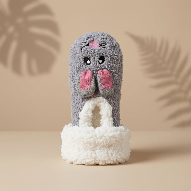 Bunny Plush Slipper Socks
