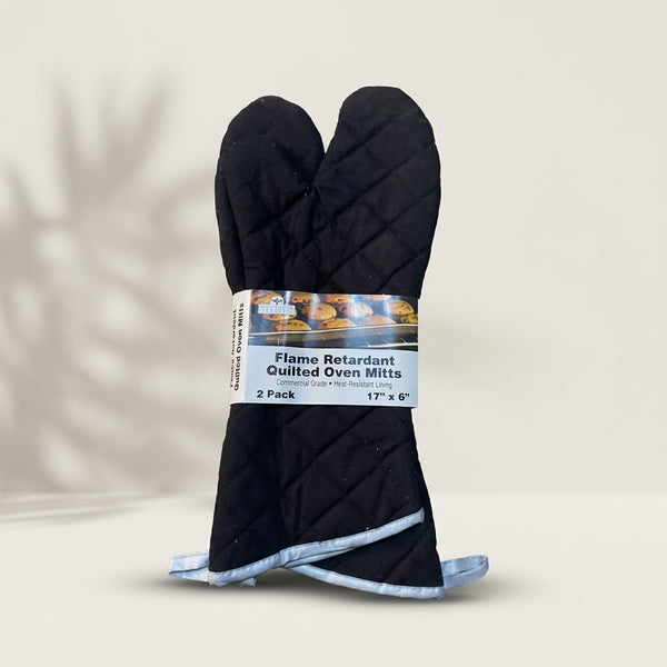 Flame Retardant Quilted Oven Mitts