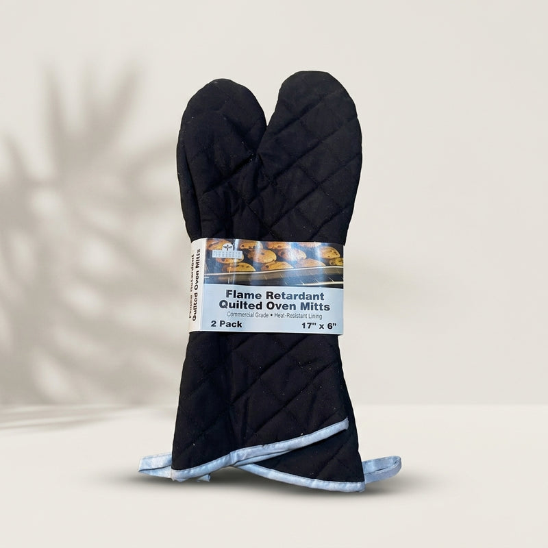 Flame Retardant Quilted Oven Mitts