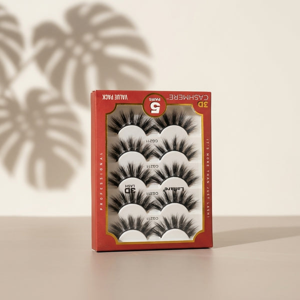 Five Pair Eyelashes Set