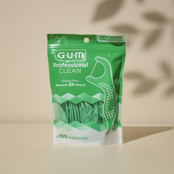 GUM Professional Clean Floss Picks 150ct