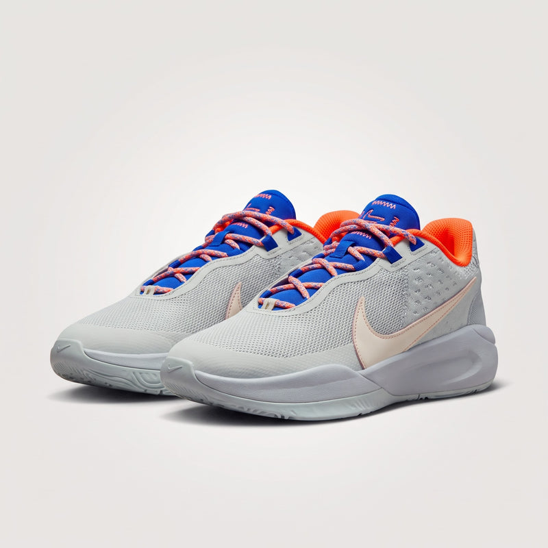GREY/BLUE AND ORANGE SNEAKERS SIZE 4