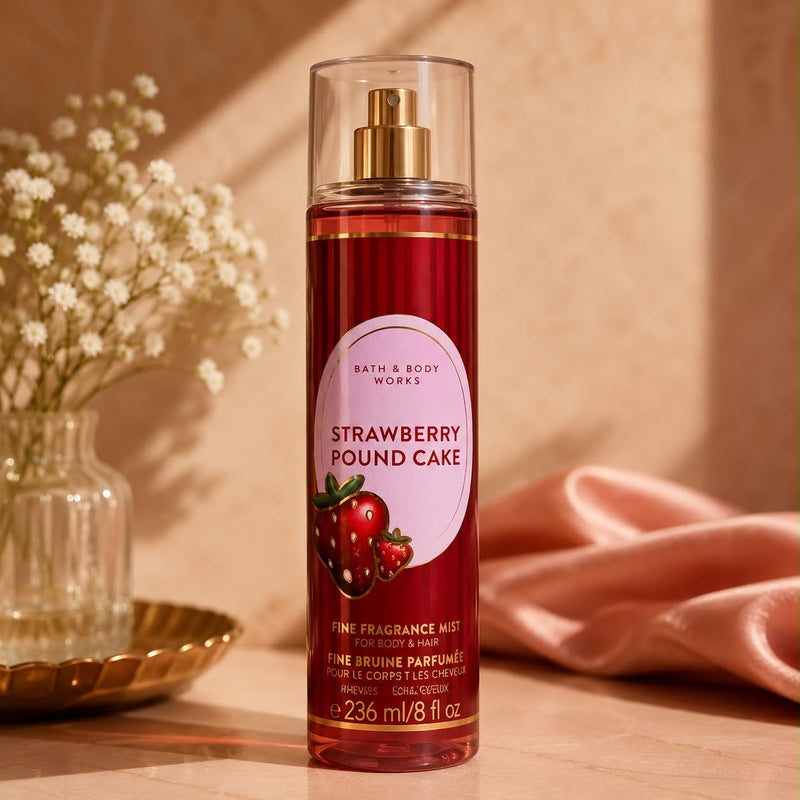 Bath and Body Works Strawberry Pound Cake Body Spray