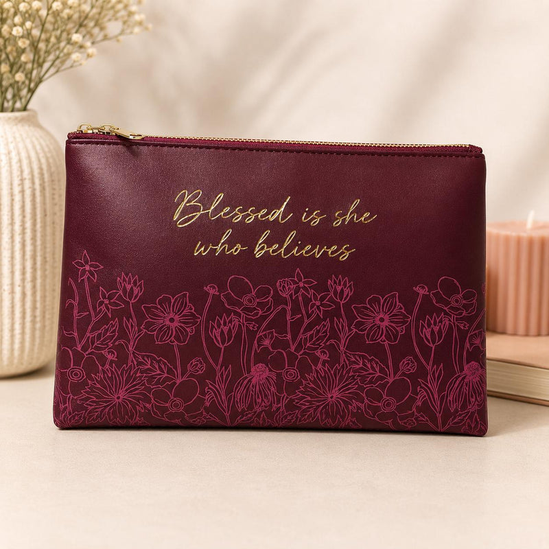 Burgundy Travel Toiletry Bag