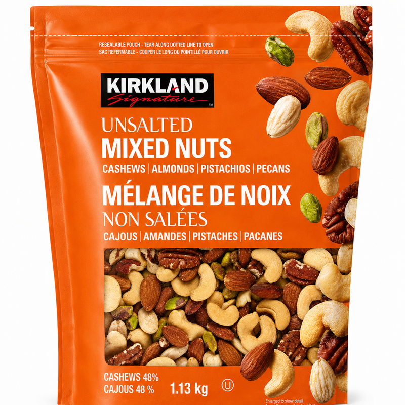 Kirkland Unsalted Mixed Nuts