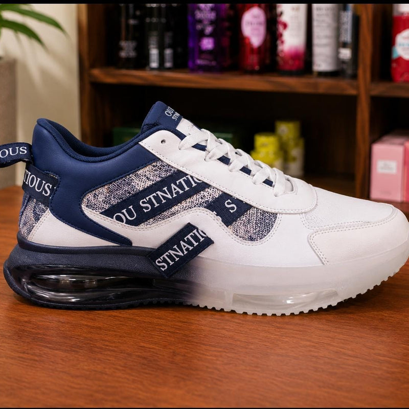 Navy White Chunky Fashion Sneakers