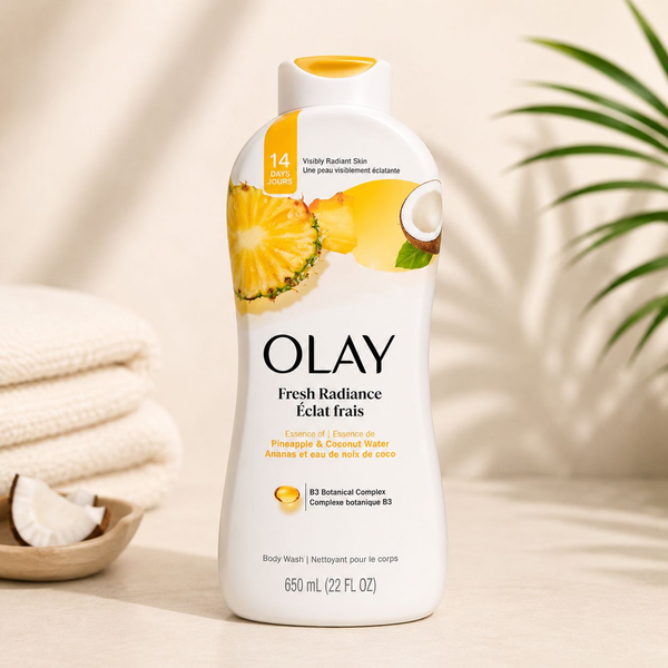 Olay Fresh Radiance Pineapple and Coconut Body Wash 650ml