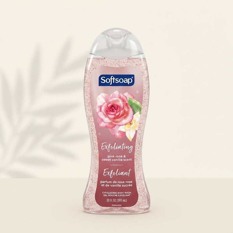 Softsoap Exfoliating Rose Body Wash